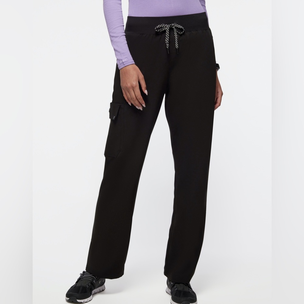 Jaanuu NWT 4 Pocket scrub pants black xsp